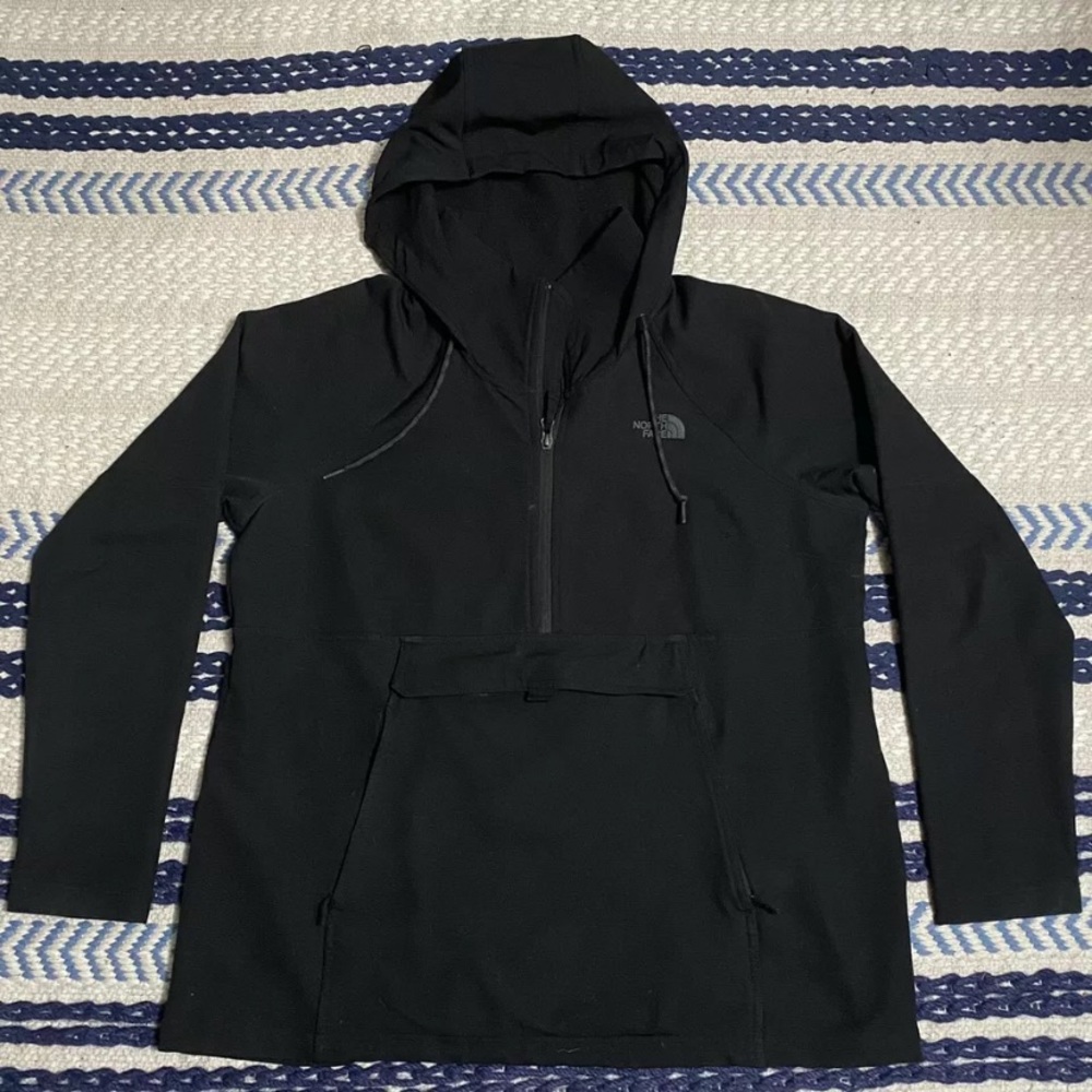 The North Face Women’s Black Half 1/2 Zip Hooded Pullover Sweatshirt Size Large